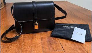 Celine Medium Tabou in smooth calfskin _black