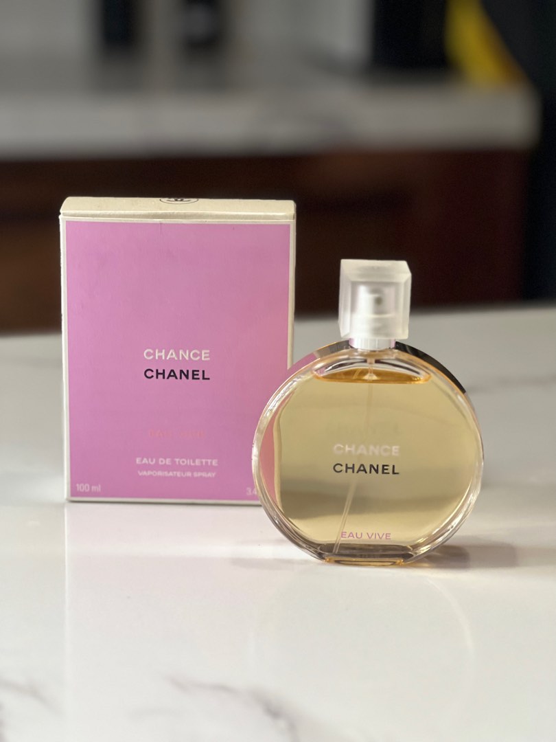 Chanel chance eau vive 100ml, Beauty & Personal Care, Fragrance &  Deodorants on Carousell