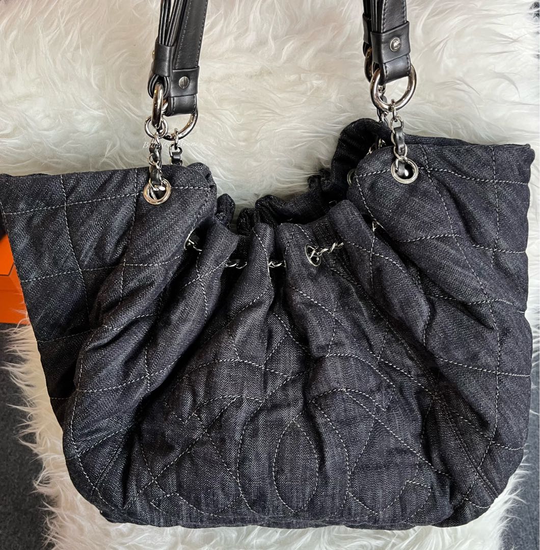 Chanel Denim Hobo Bag, Luxury, Bags & Wallets on Carousell