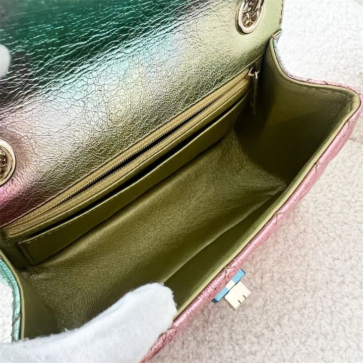 ✖️Sold✖️Chanel Mini 2.55 Reissue Flap in 20A Rainbow Metallic Distressed  Calfskin LGHW, Luxury, Bags & Wallets on Carousell