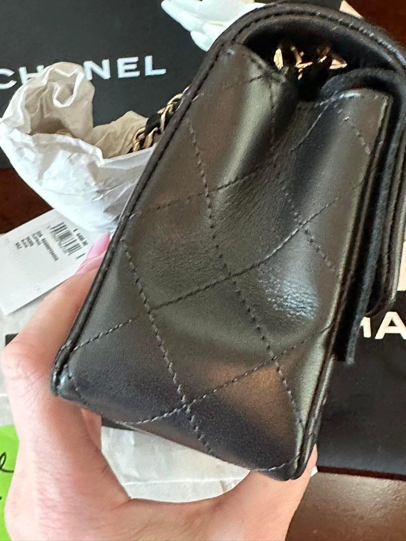 Chanel Mini Rectangle Black GHW, Luxury, Bags & Wallets on Carousell