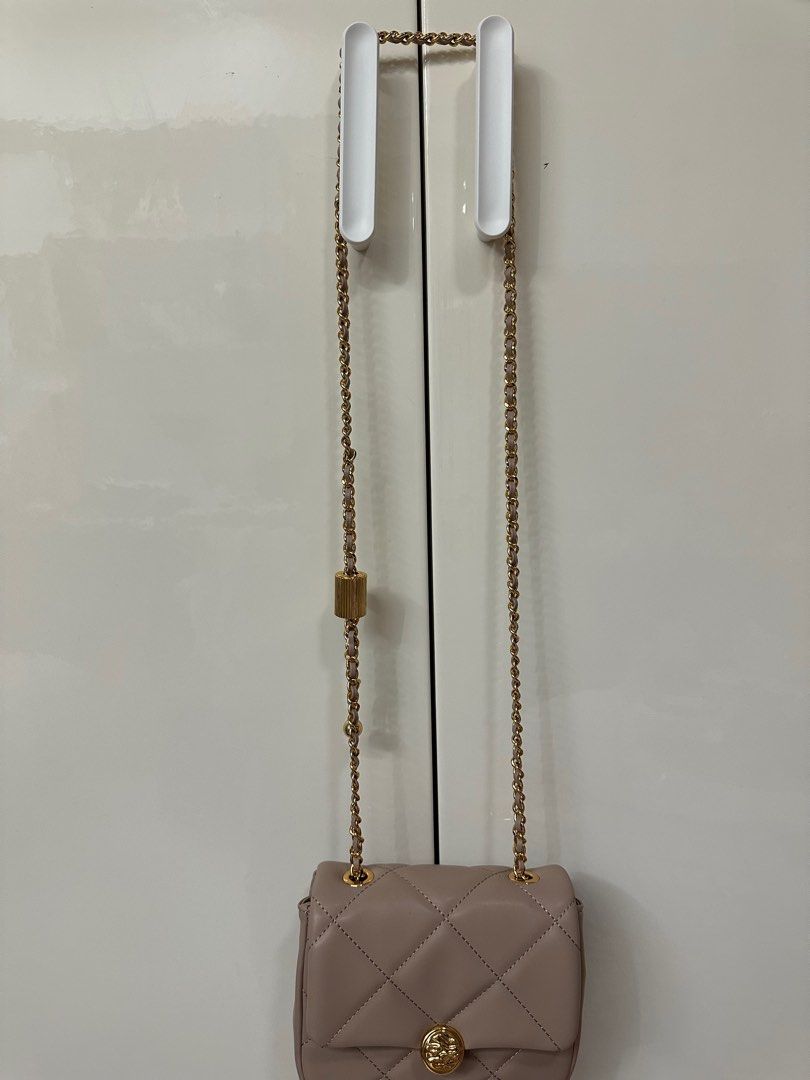 LOUIS VUITTON NEW Monogram Canvas Loop Gold Chain Small Evening Shoulder Bag  For Sale at 1stDibs