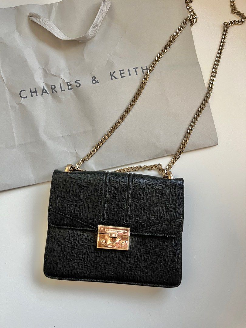 Charles Keith chain sling bag