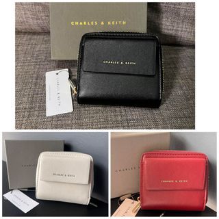 Pumpkin Magnetic Front Flap Long Wallet | CHARLES & KEITH