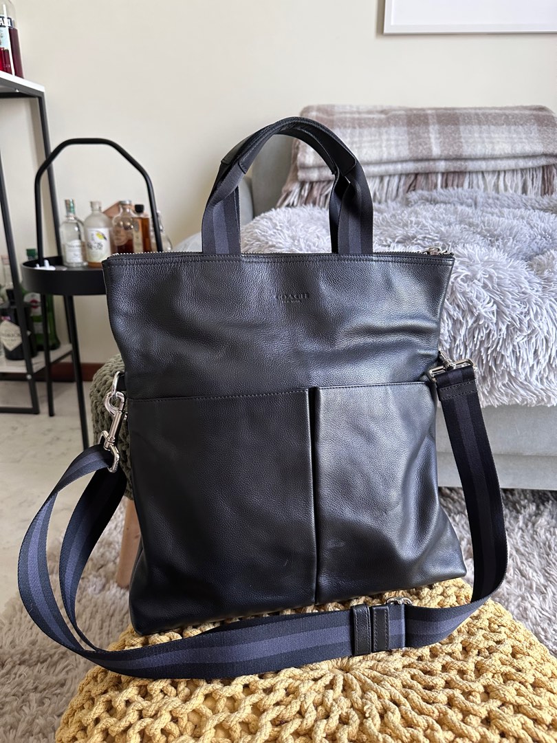 Coach (Authentic) | Black Sling/Tote bag, Men's Fashion, Bags, Sling ...