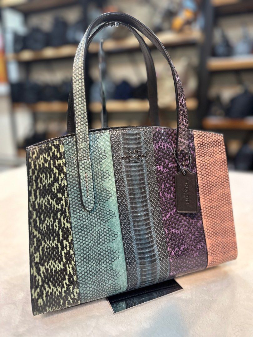 Coach charlie carryall discount 28 in ombre snakeskin