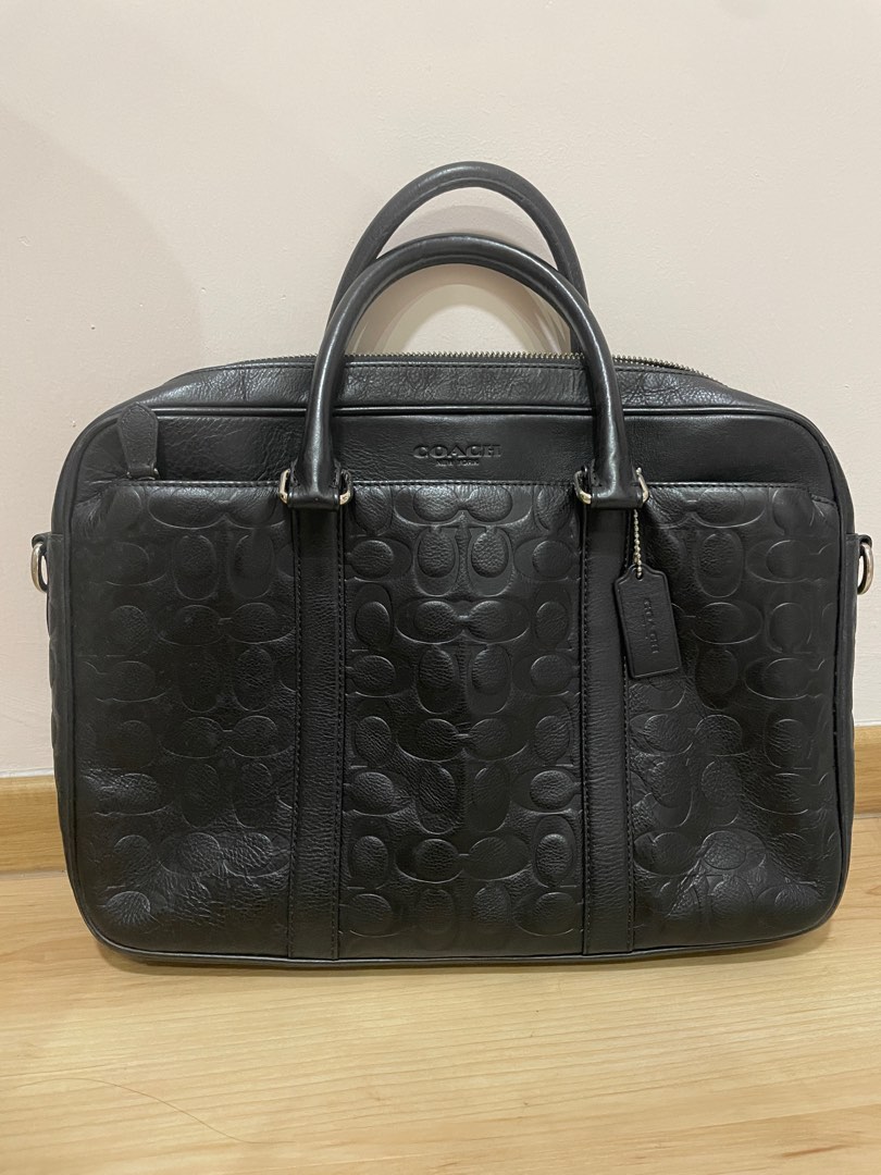 Coach Laptop Bag, Men's Fashion, Bags, Briefcases on Carousell
