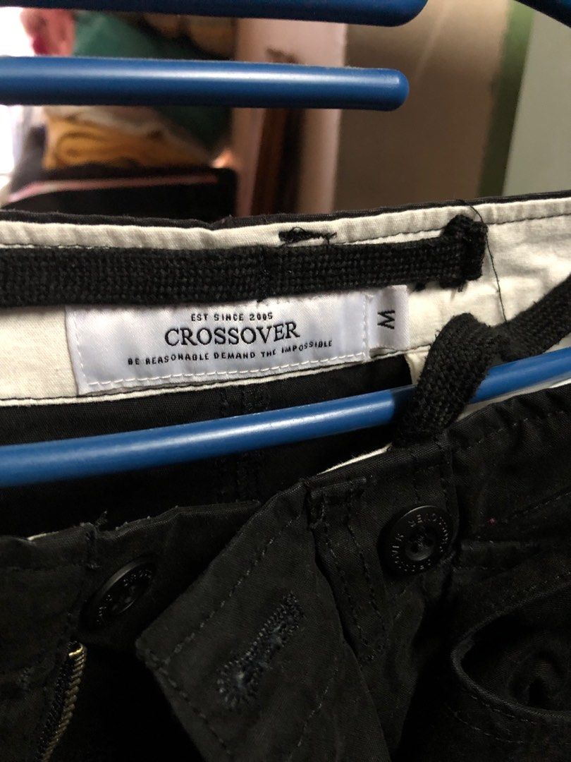 Crossover Cargo Pants, Men's Fashion, Bottoms, Trousers on Carousell
