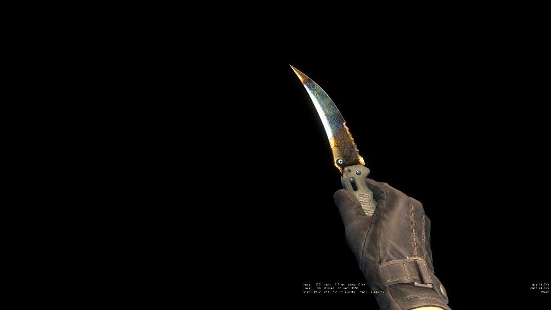 CSGO Flip Knife Case Hardened (BattleScarred), Video Gaming, Gaming