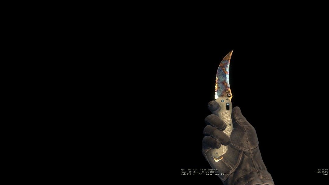 CSGO Flip Knife Case Hardened (BattleScarred), Video Gaming, Gaming