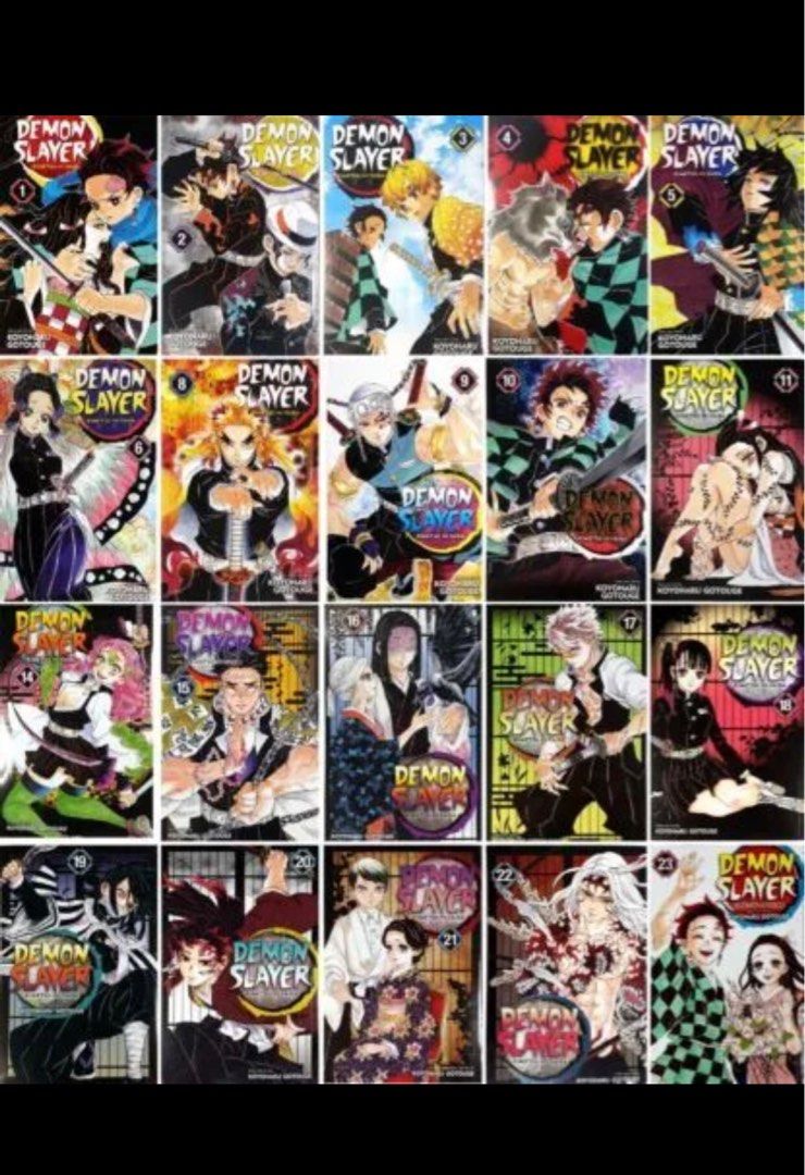 Demon Slayer Manga Vol. 123 Complete Collection English Comic FULL SET
