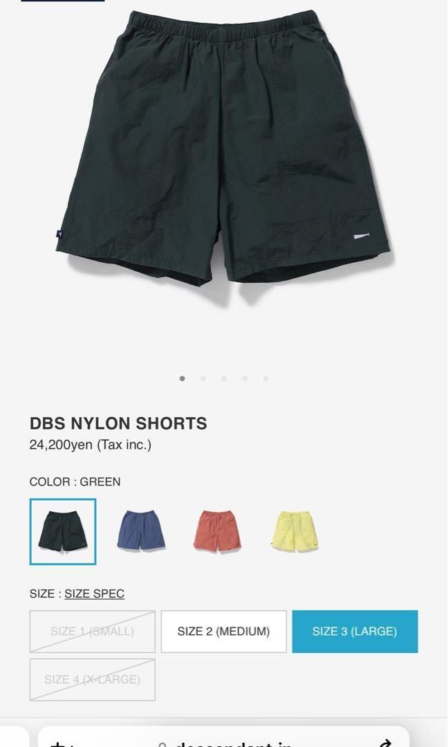 DESCENDANT◇DBS NYLON SHORTS/ショートパンツ/4/ナイロン/NVY/無地 ...