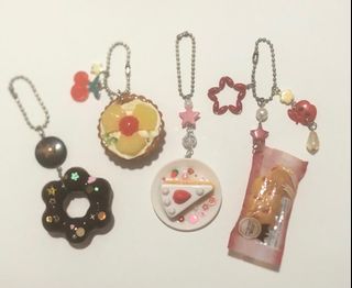 desserts & pastries keychain charms