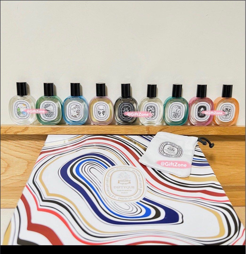 Diptyque EDT 香水九件套裝Set 9 x 10ml, 美容＆化妝品, 健康及美容