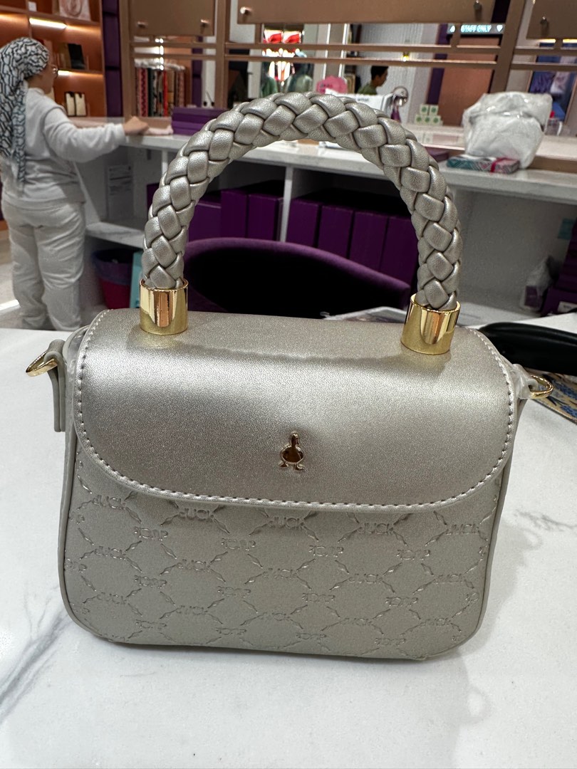duck diyana bag micro in oyster (new in plastic), Women's Fashion