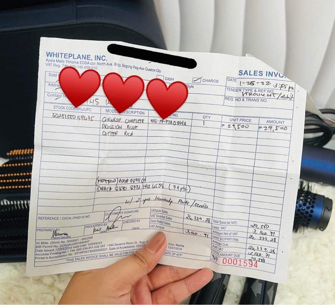 Authentic Dyson Airwrap With receipt and active warranty, Beauty