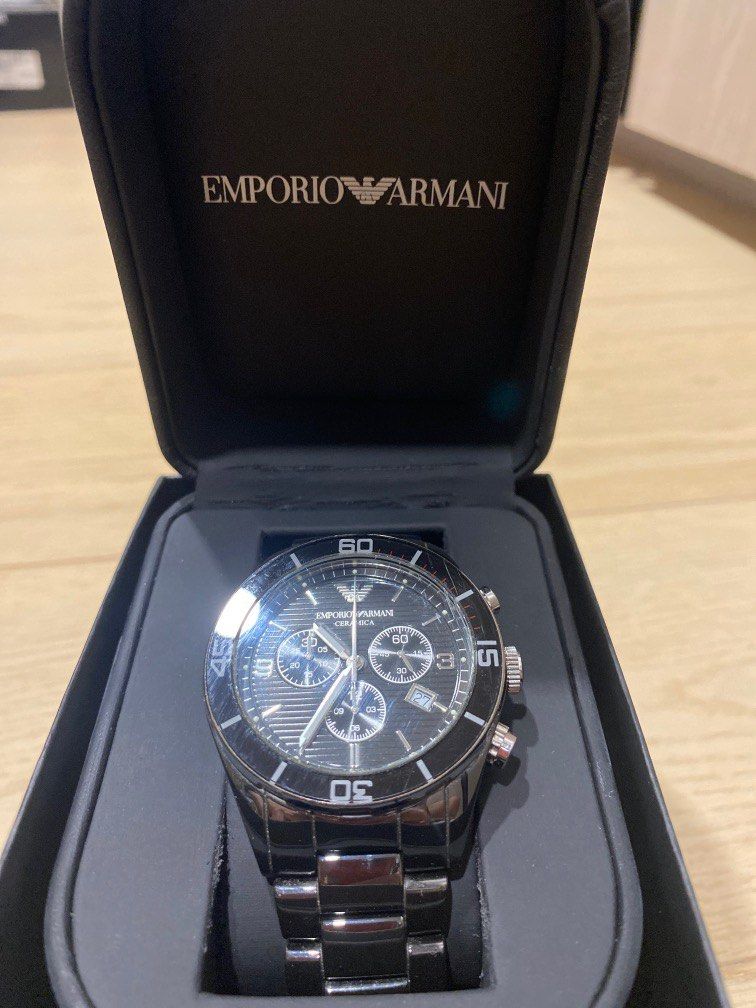 Mens designer watches armani online