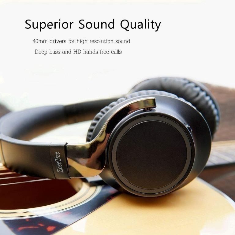 F3362 Bluetooth Headphones over ear Bluetooth 5.0 Bluetooth headphones Wired and Wireless Mode Headphones 30 Hours Playtime Protein Earmuffs