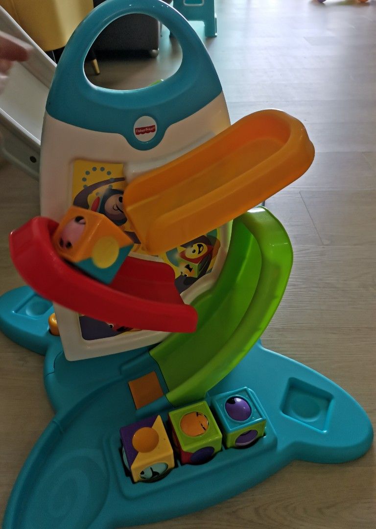 Fisher price roller shop blocks play wall