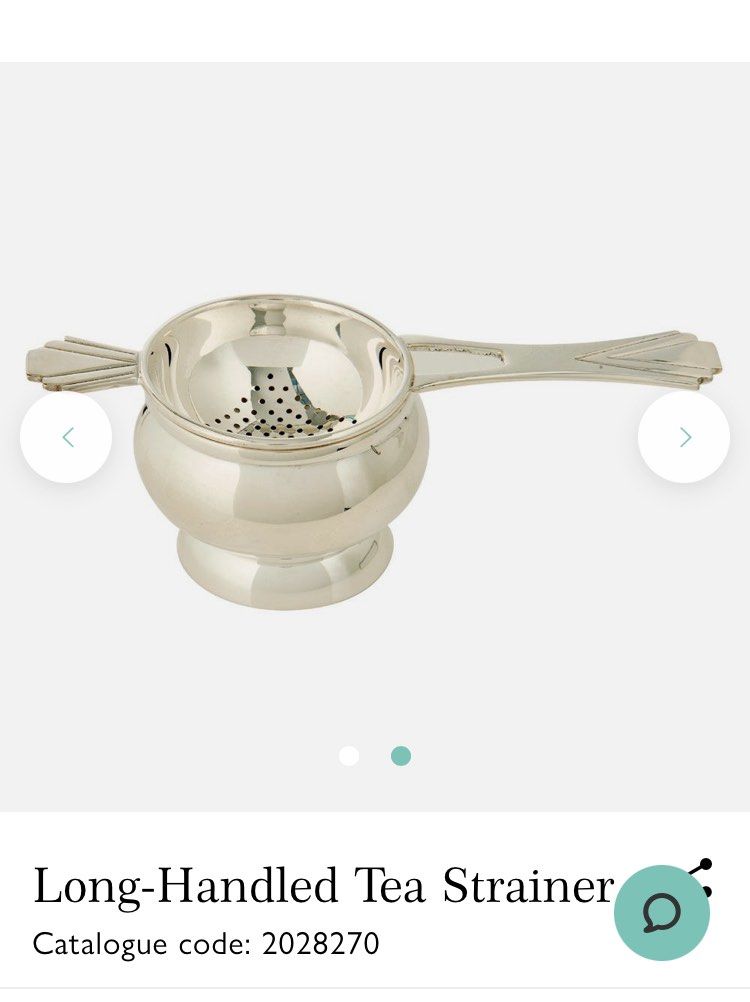 Fortnum & Mason long handle tea strainer, Furniture & Home Living