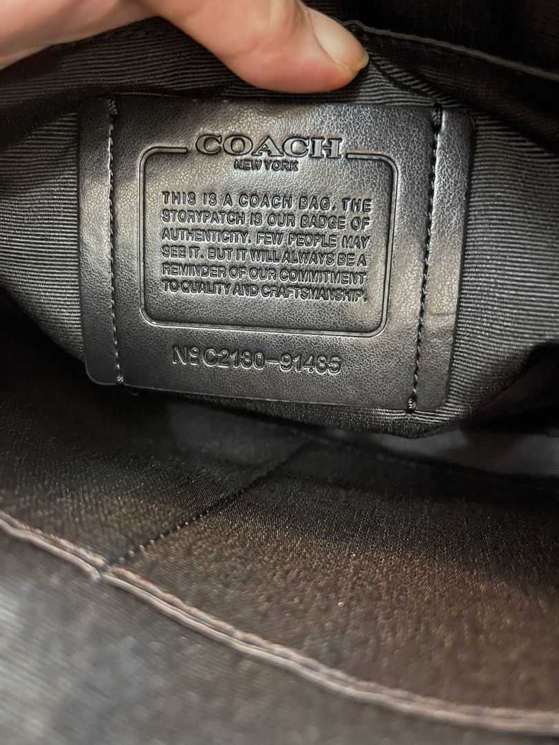 Coach discount authenticity tag