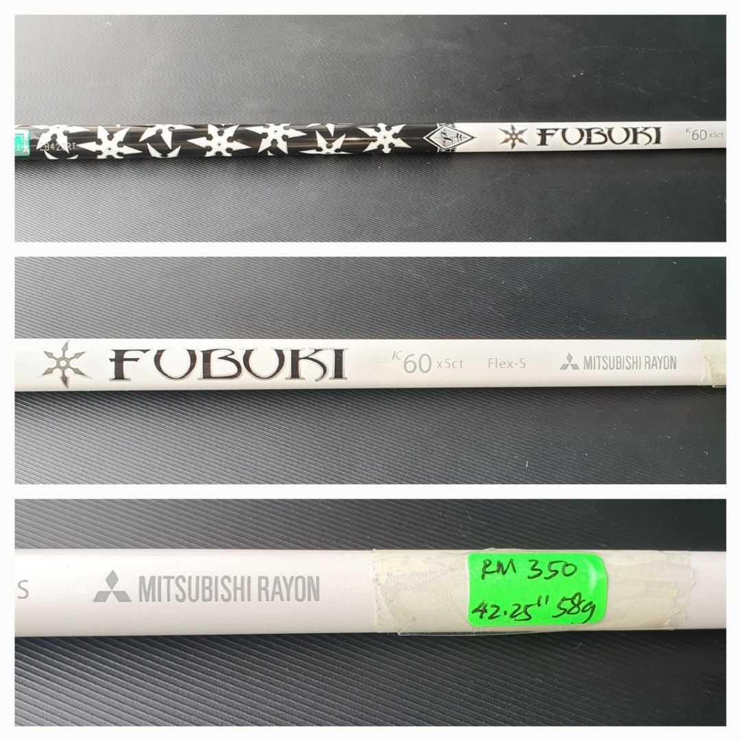 【短尺ドライバーシャフト】Fubuki K60x5ct ロイヤルコレクション BBD 105V FORGED 1W 9.5° ドライバー FUBUKI