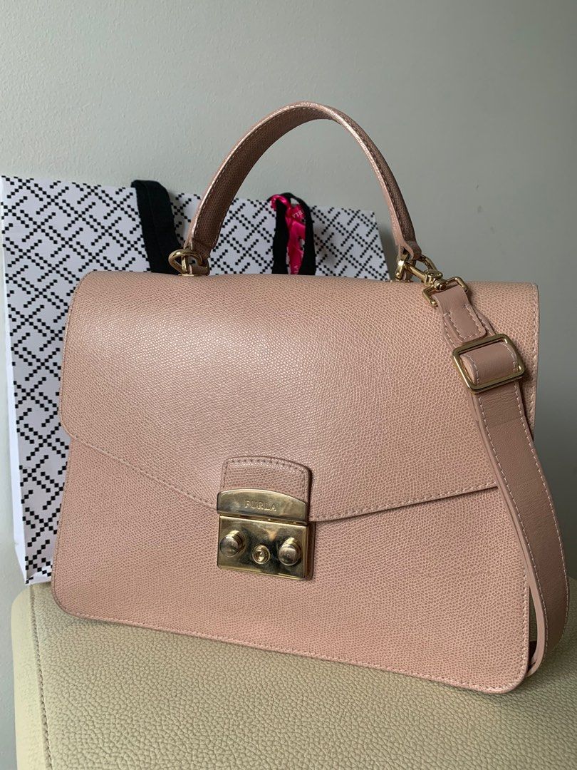 Furla metropolis top handle bag Luxury Bags Wallets on Carousell