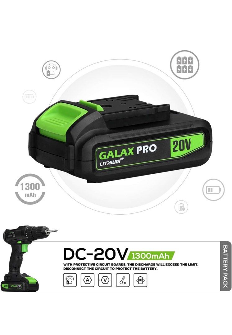 Galax Pro Cordless Drill, Furniture & Home Living, Home Improvement