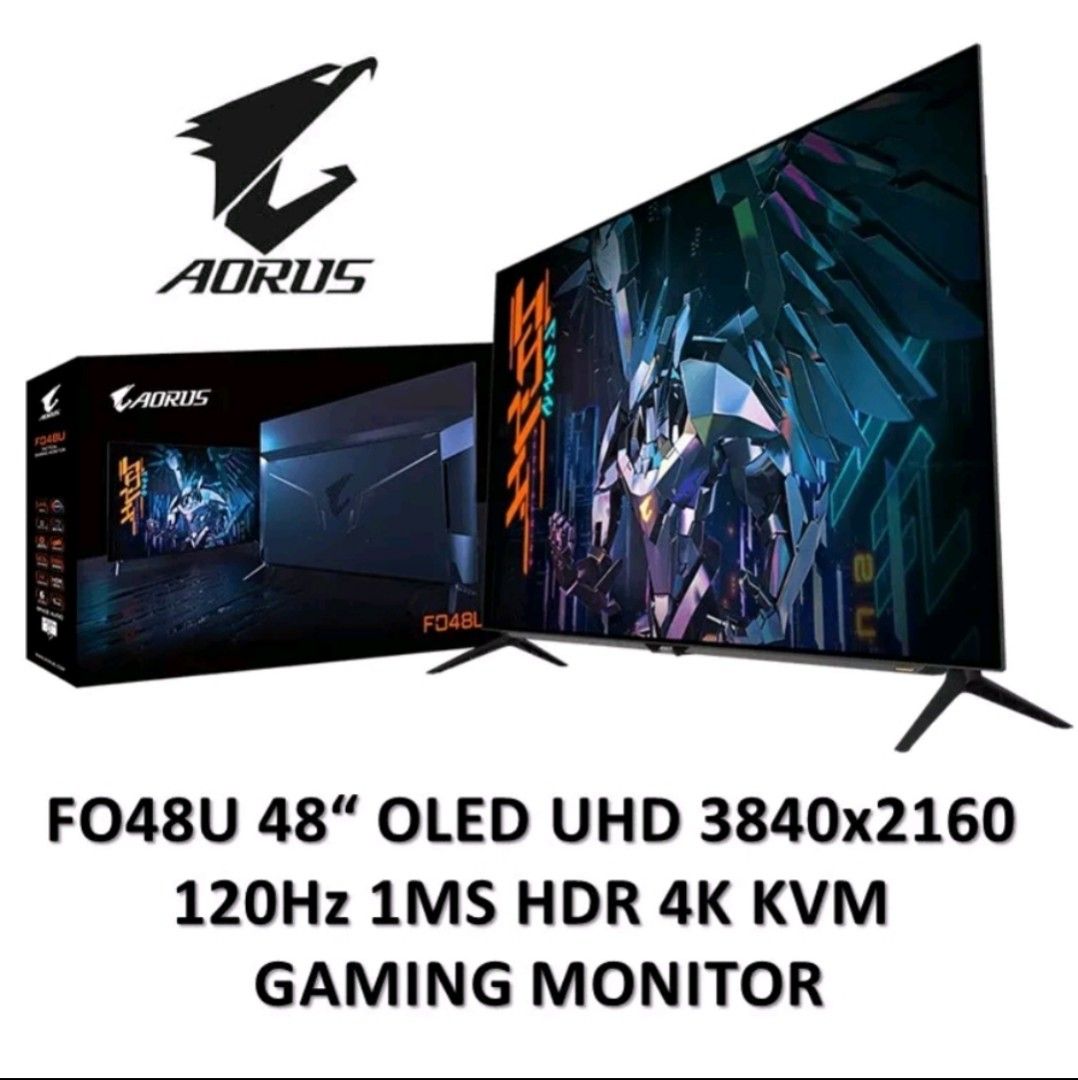 Gigabyte AORUS FO48U 48" 4K OLED Gaming Monitor, 3840x2160 , 120 Hz ...