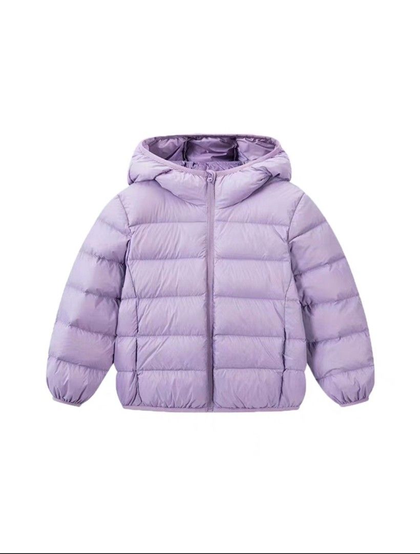 Girl down jacket pastel purple and 2in1 winter jacket