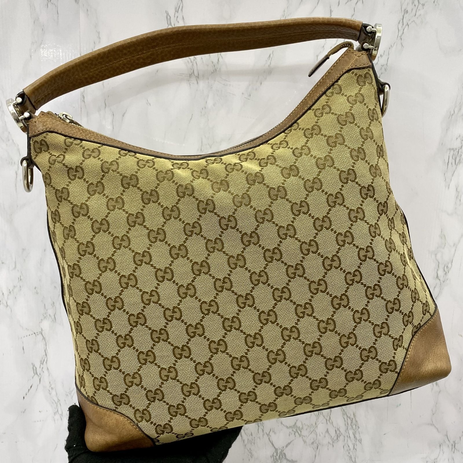 GUCCI 326514 BROWN GG 2 WAY SHOULDER BAG 237009918 AL Luxury