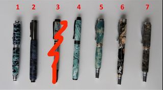 Handmade/Custom made acrylic/wood burl fountain pens #5 nibs