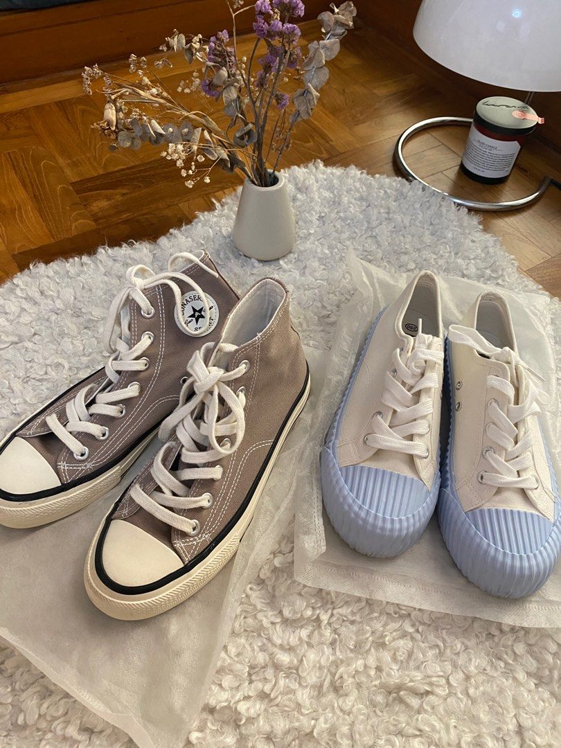 hi cut and low cut sneakers