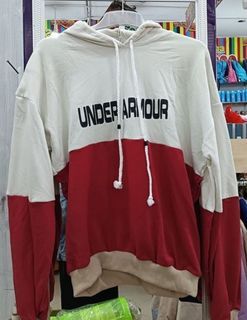 Hoodie under armour red white