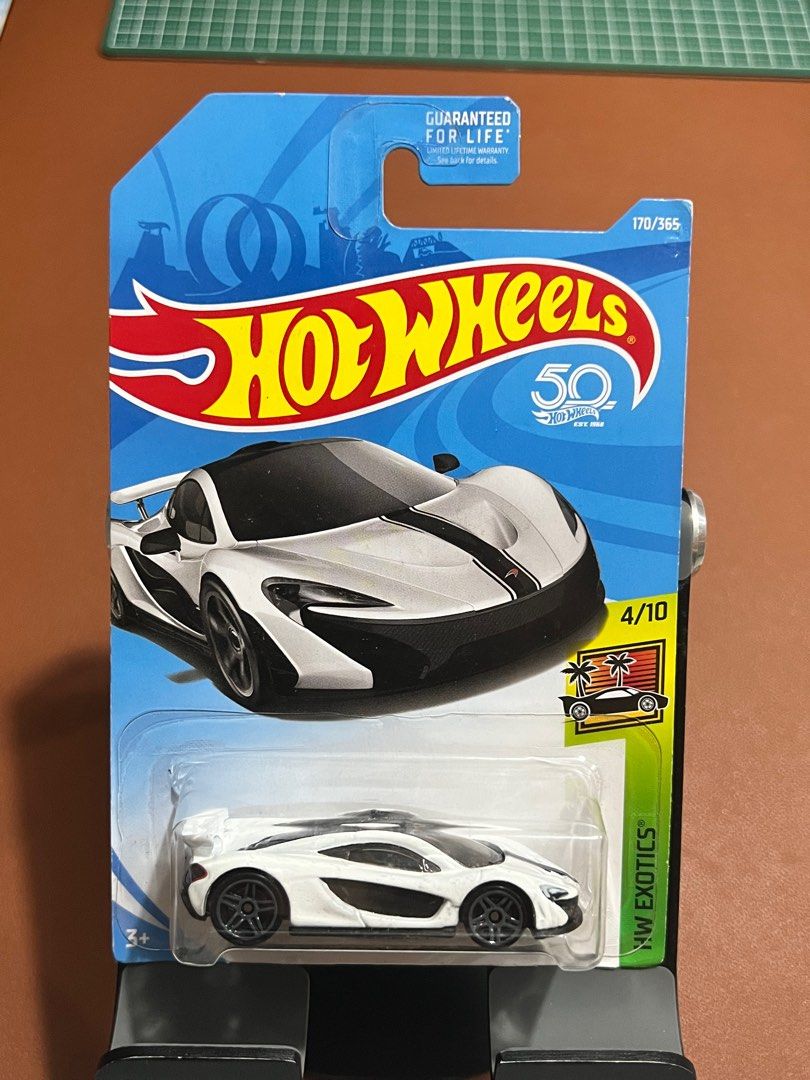 Hot Wheels Mclaren P1 White Black Race Stripes Hobbies Toys