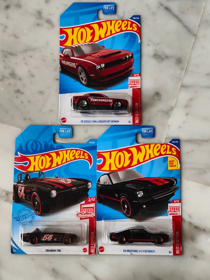 Hot Wheels Target Red Edition lot of 3, Hobbies & Toys, Toys & Games on