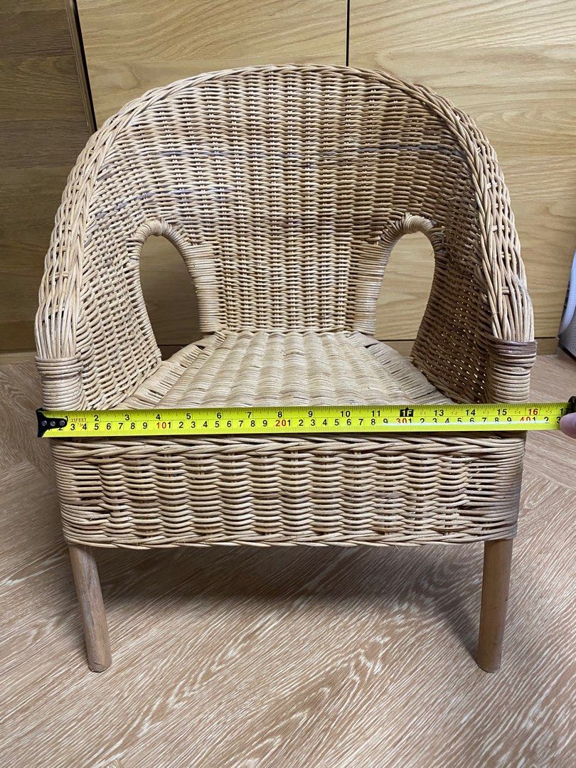 IKEA Agen Kids Rattan Chair (DISCONTINUED), Furniture & Home Living ...