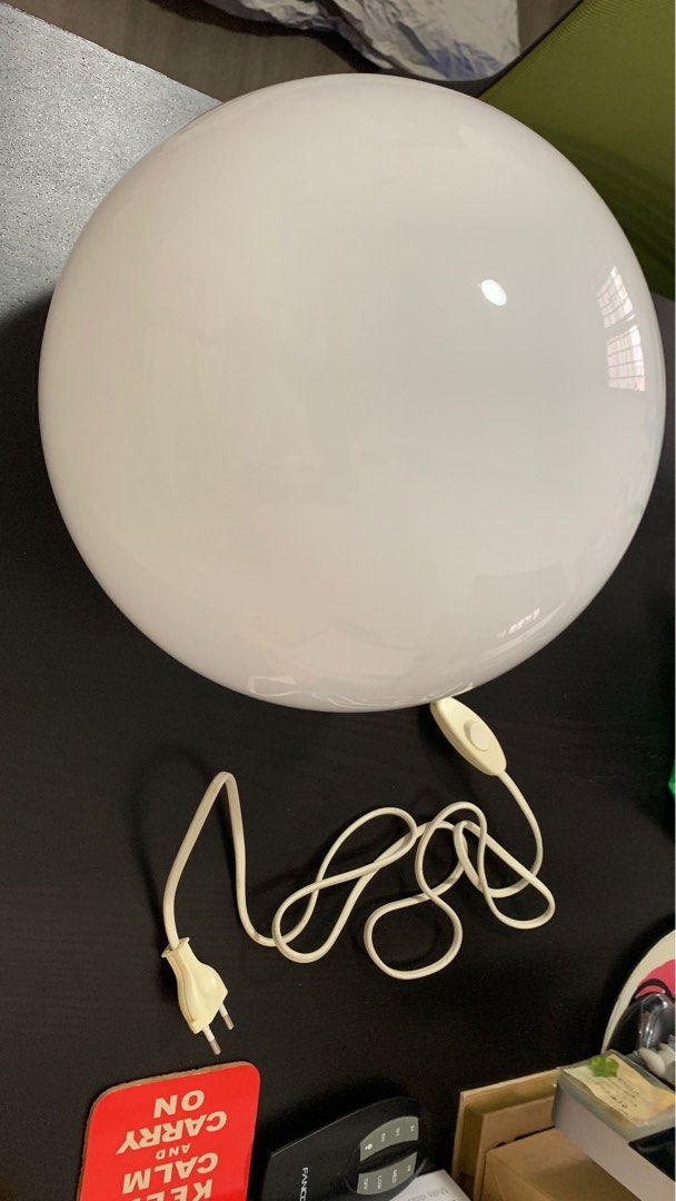Ikea glass ball lamp, Furniture & Home Living, Lighting & Fans