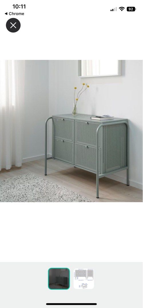 IKEA NIKKEBY Chest of 4 Drawers, Furniture & Home Living, Furniture