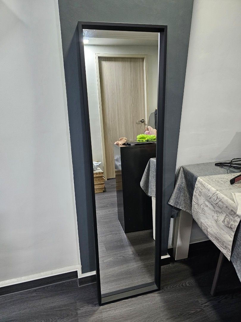 IKEA NISSEDAL Mirror, black, 40x150cm, Furniture & Home Living, Home