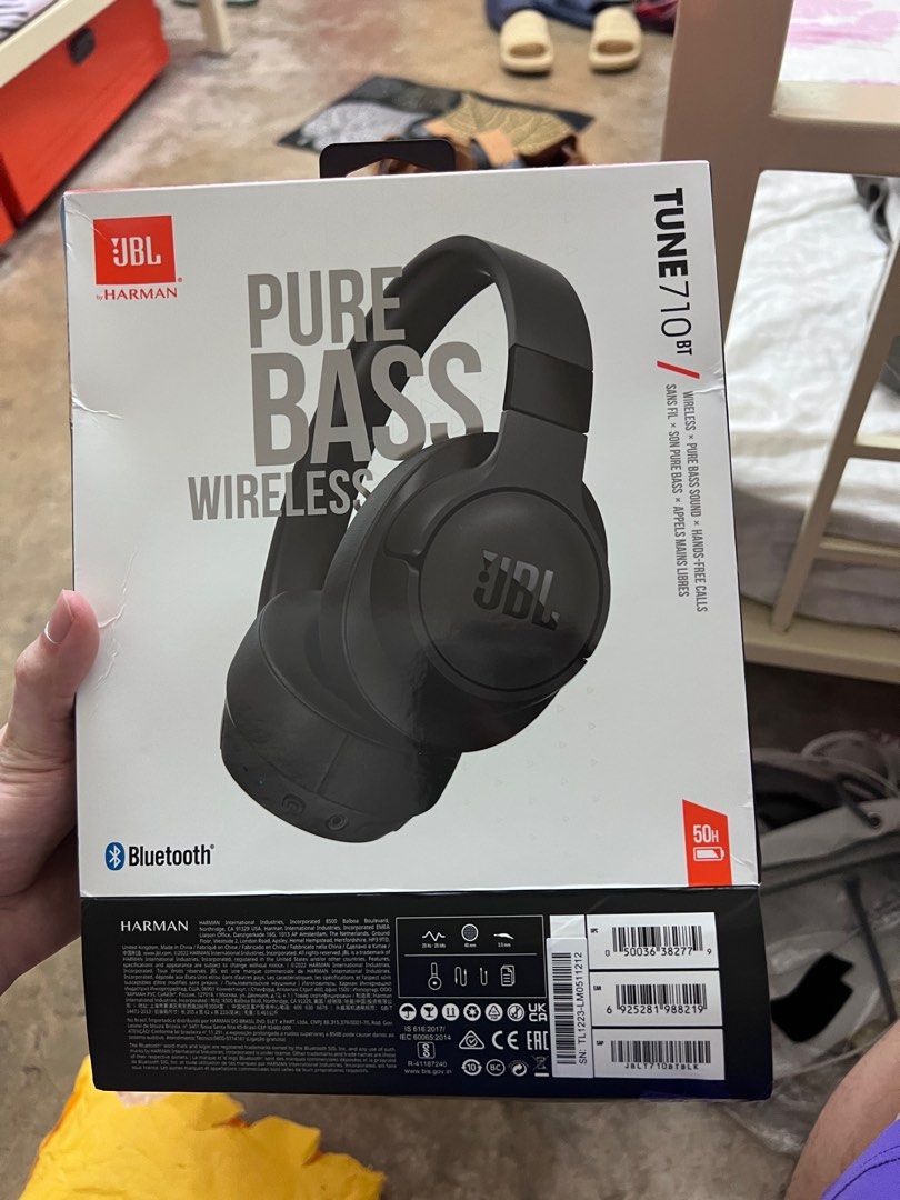 JBL tune 710 bt wireless over-ear bluetooth headphones, Audio ...