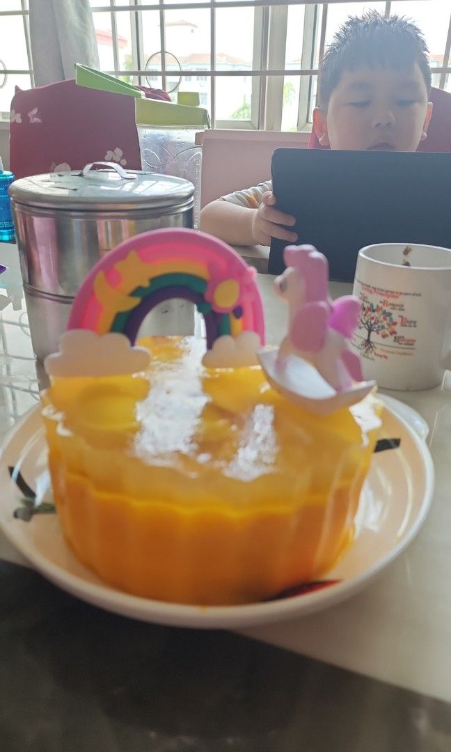 Jelly birthday cake, Food & Drinks, Homemade Bakes on Carousell