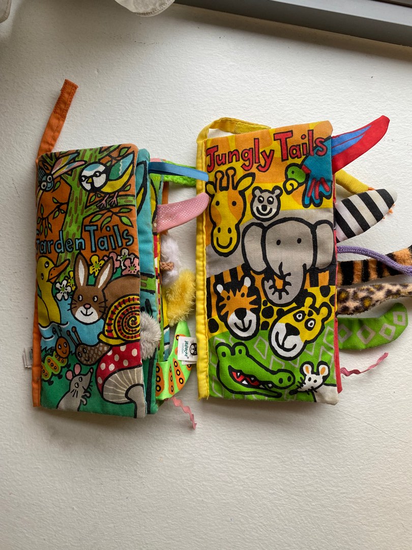 Jellycat Jungly Tails Book, Babies & Kids, Infant Playtime on Carousell