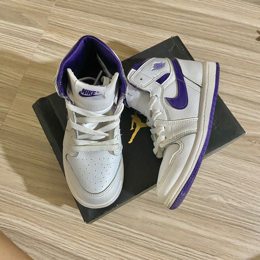 Jordan 1 High Purple Court on Carousell