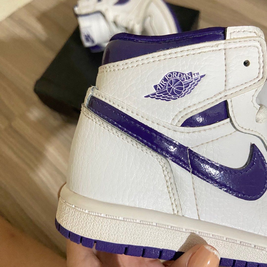 Jordan 1 High Purple Court on Carousell
