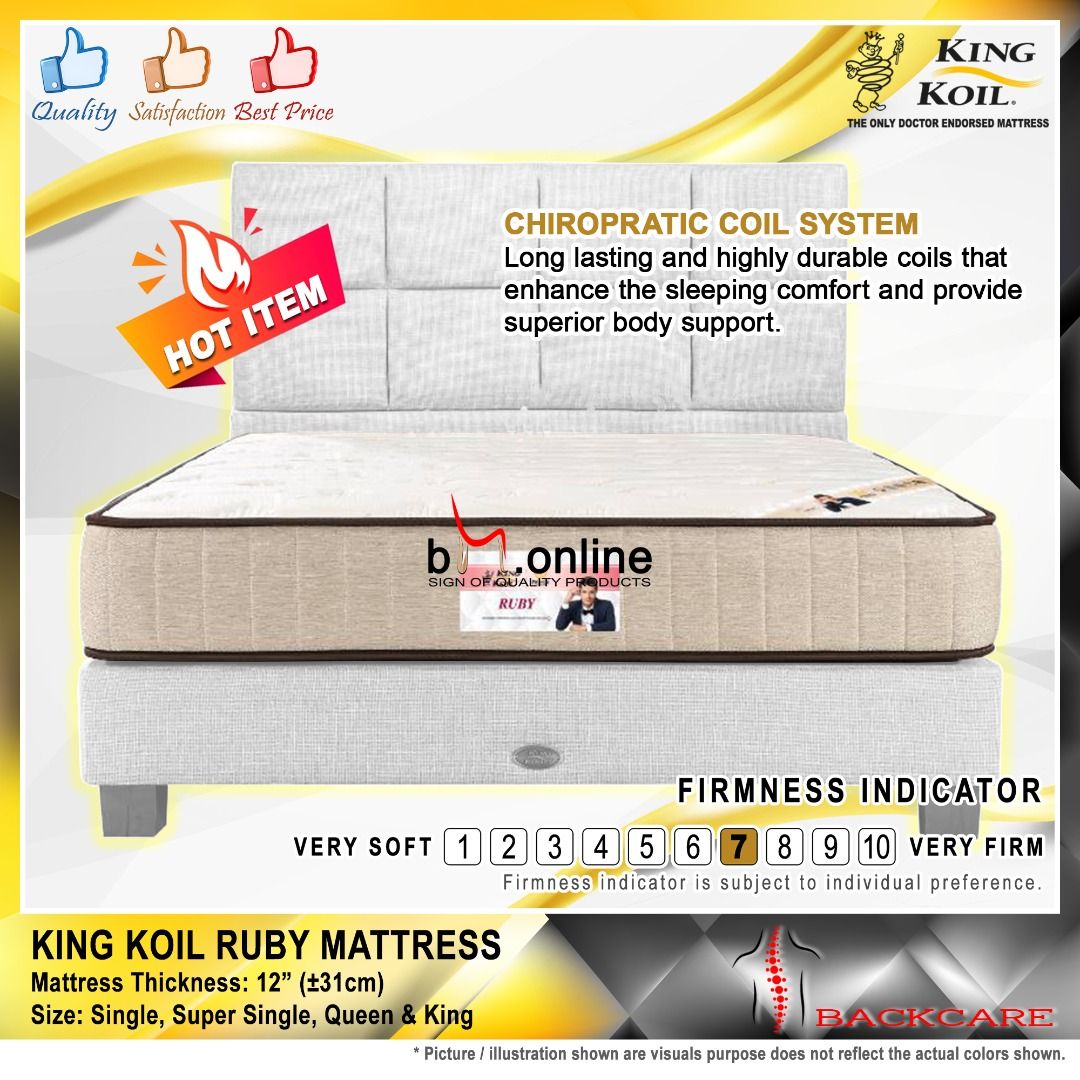 King koil cheap ruby mattress