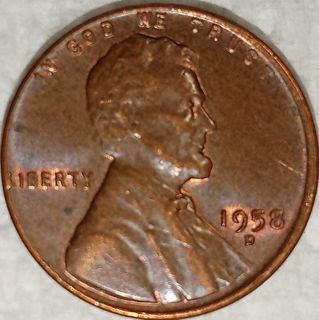 Lincoln Wheat Cent 1958 D.