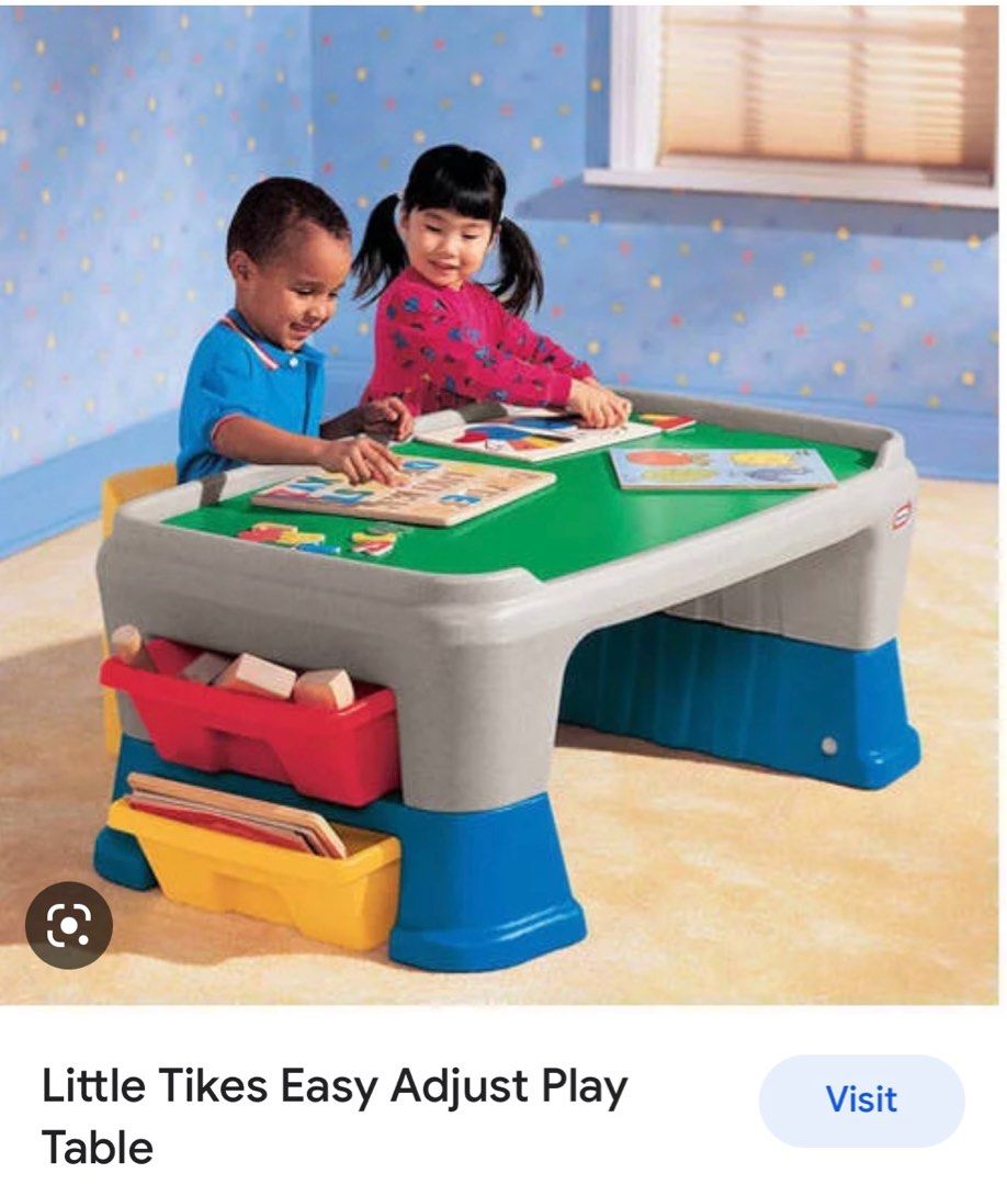 Little Tikes Easy Adjust Play Table, Babies & Kids, Baby Nursery & Kids