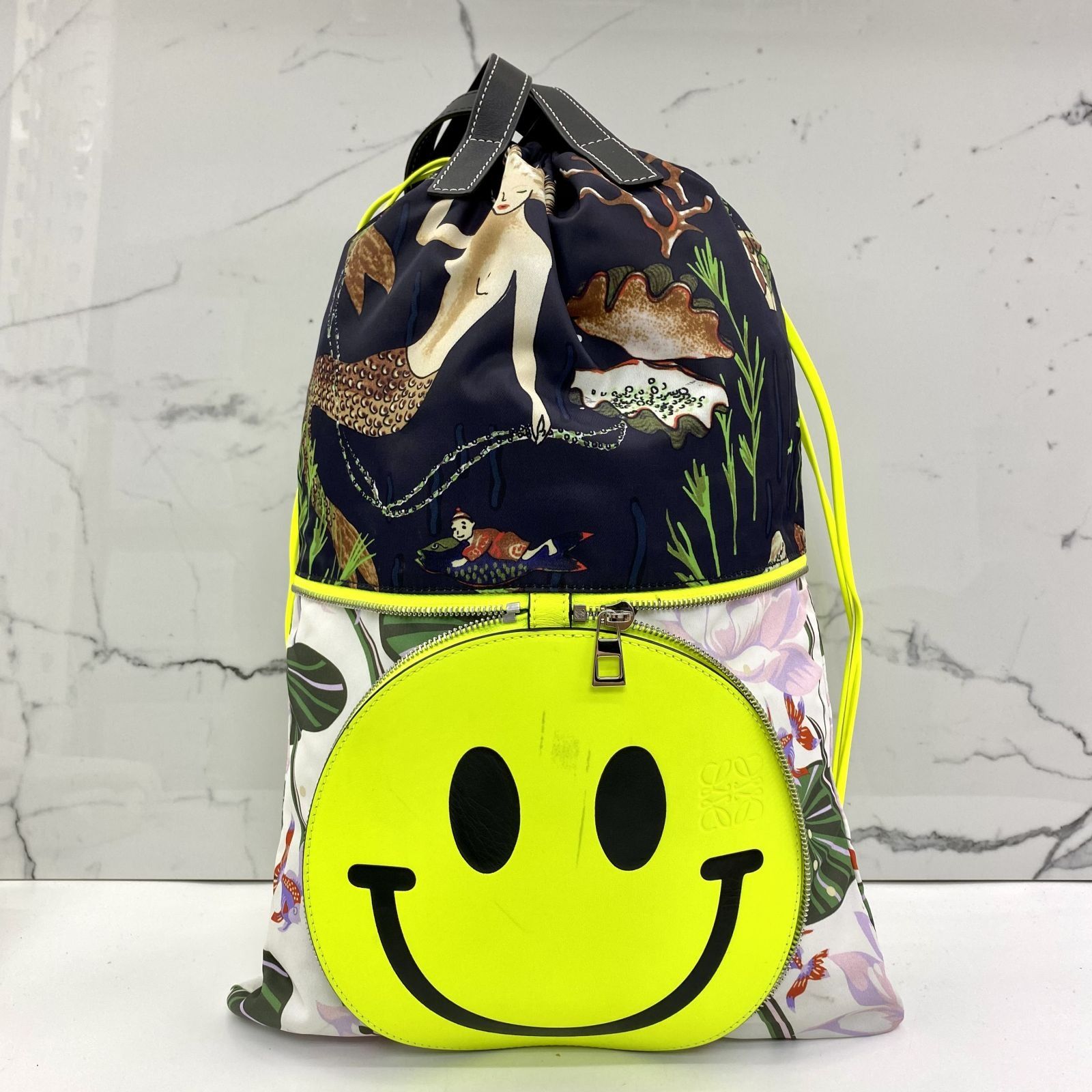 LOEWE MULTICOLOUR PAULA IBIZA SMILEY SHOULDER BAG 237009825 AL Luxury Bags Wallets on Carousell