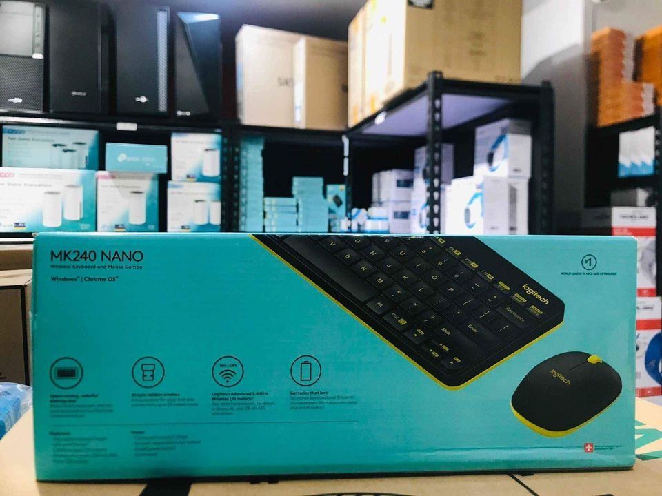 Logitech MK240 Nano Wireless Keyboard Mouse Combo Black, Computers ...